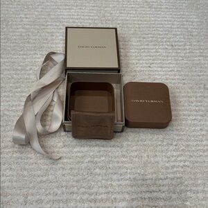 David Yurman Box and moleskin bag insert perfect condition